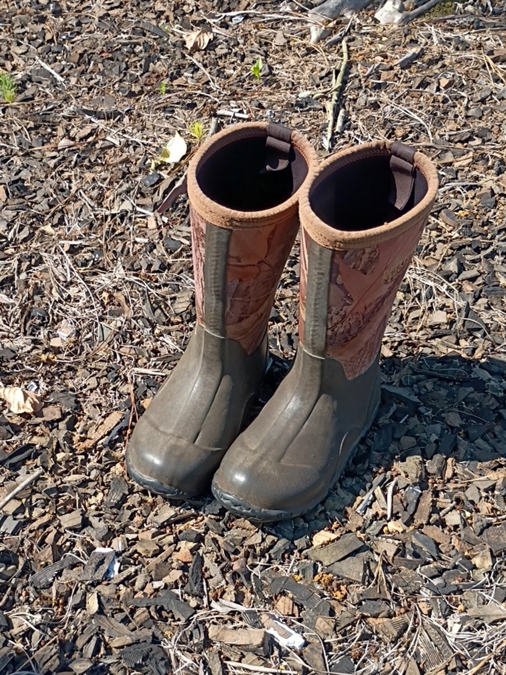 RedHead Kids Olive and Brown Waterproof Rain & Snow Boots